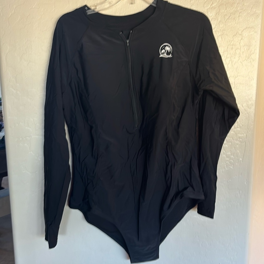 Black Long Sleeve Swimsuit